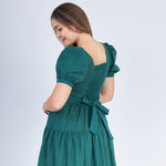 Nursing Dress With Pockets - Evergreen