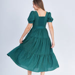 Nursing Dress With Pockets - Evergreen