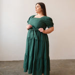 Nursing Dress With Pockets - Evergreen