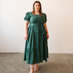 Nursing Dress With Pockets - Evergreen