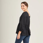 Top with Nursing Zippers in Black