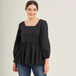 Top with Nursing Zippers in Black